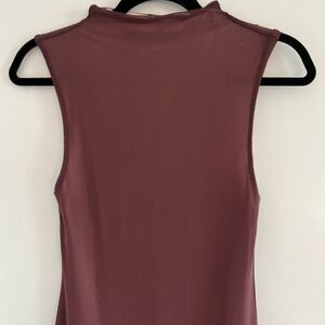 Sleeveless Brown Dress